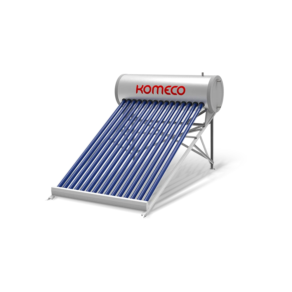 Komeco Coletor Solar Tubo a Vácuo Acoplado 15 tubos acoplado - imagem 1